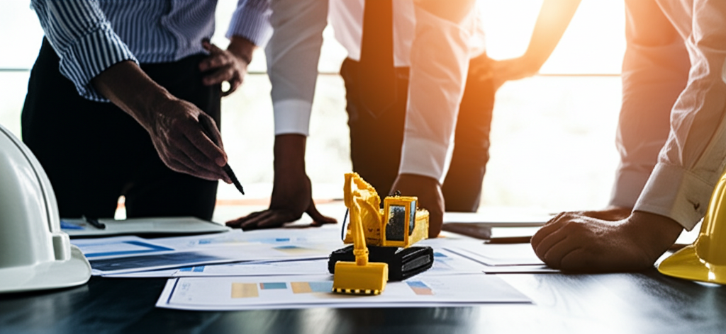 Heavy equipment being financed for business use